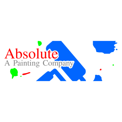 954937 Absolute A Painting Company Logo 500x500 012621 square and wite