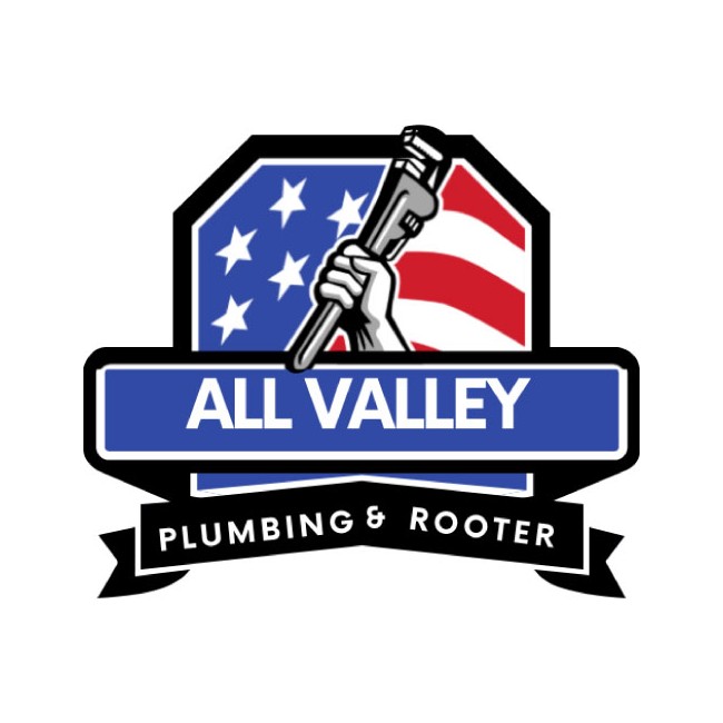 All Valley Plumbing Rooter Logo  square and white