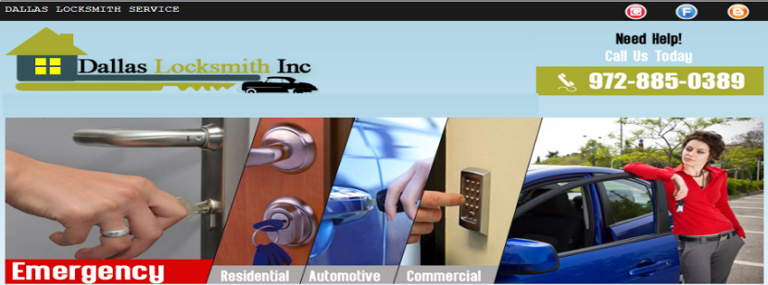 Locksmith Dallas TX 768x285