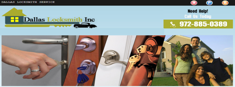 Residential Locksmith Dallas 768x285