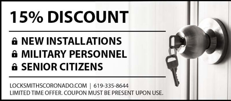 locksmith discount coupon coronado 1 768x336