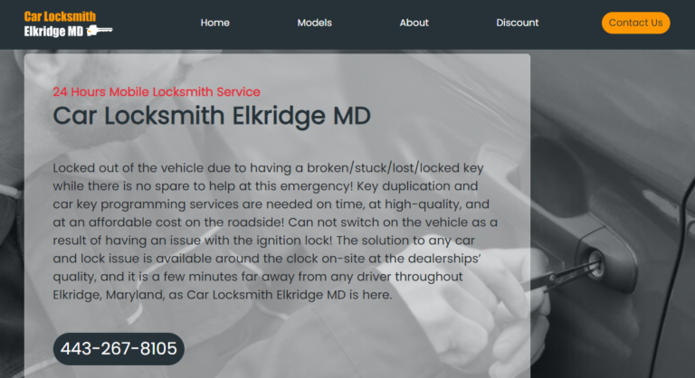 Car Locksmith Elkridge MD 768x418