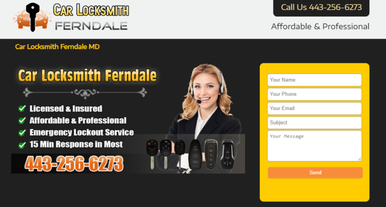 Car Locksmith Ferndale 768x412