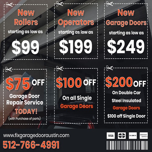 Fix Garage Door Austin TX printable coupon