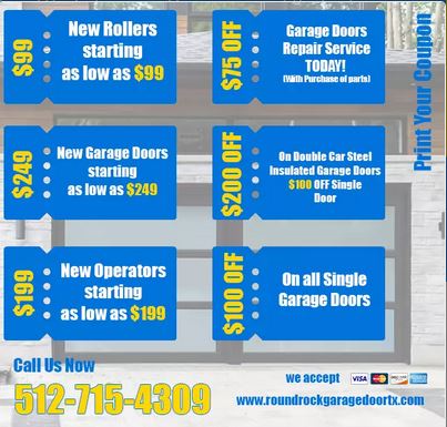 Round Rock Garage Door TX coupon