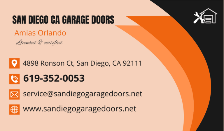San Diego CA Garage Doors 768x451