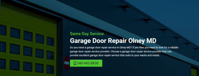 Garage Door Repair Olney MD 768x294