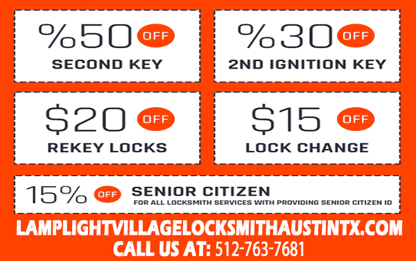 Lamplight Village Locksmith Austin TX coupon