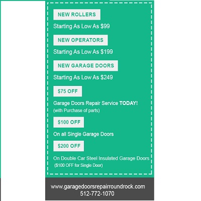 Garage Doors Repair Round Rock TX coupon