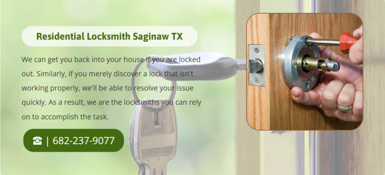 Residential Locksmith Saginaw 768x349