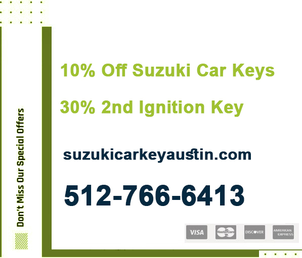 Suzuki Car Key Austin coupon