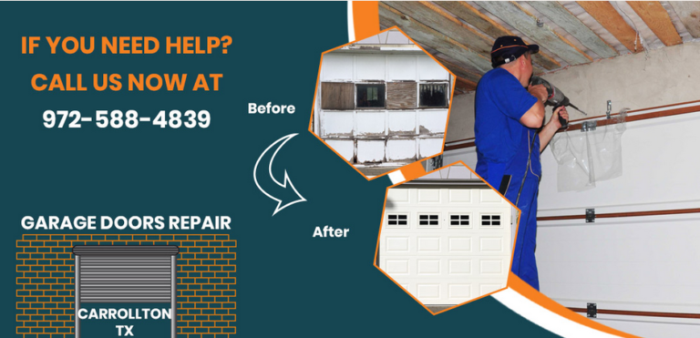 Garage Doors Repair Carrollton TX COVER 768x371