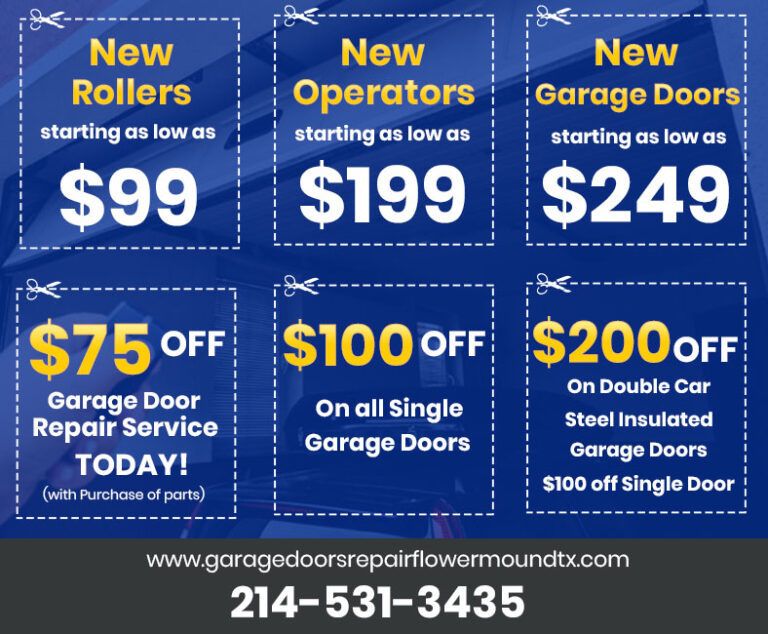 Garage Doors Repair Flower Mound TX COUPON 1 768x634