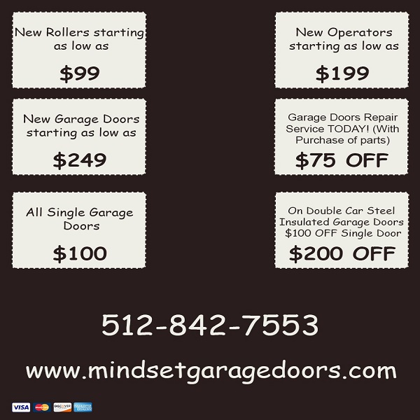 Mindset Garage Doors Pflugerville TX offer