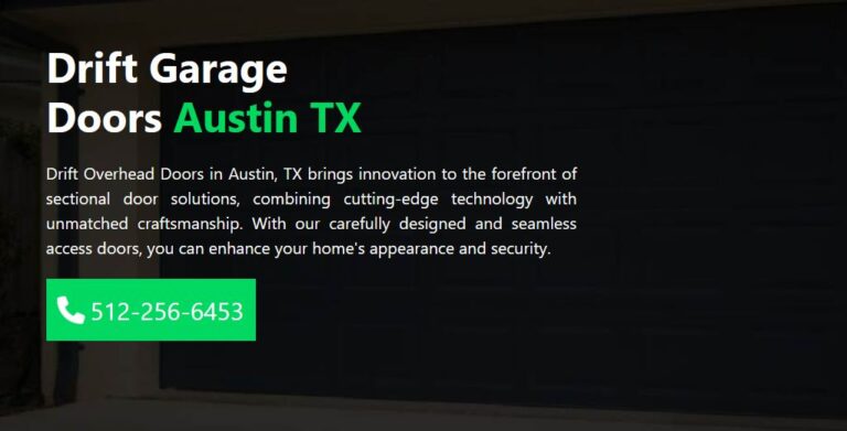 Drift garage doors Austin TX banner 768x391