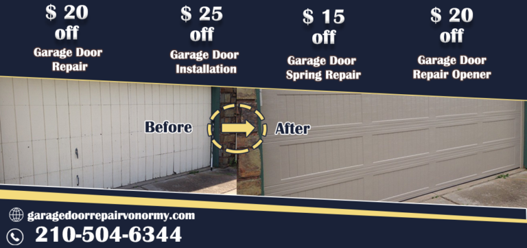Garage Door Repair Von Ormy TX 768x361