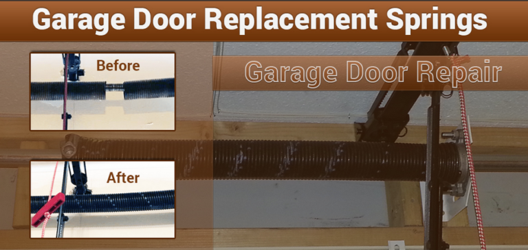 Garage Door Replacement Springs Dallas TX COVER 768x365