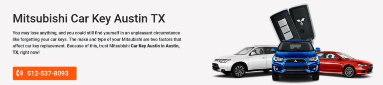 Mitsubishi Car Key Austin 768x172