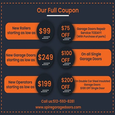 Spire Wooden Garage Doors Austin TX coupon