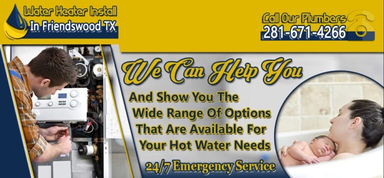 Water Heater Install in Friendswood TX cover 768x357