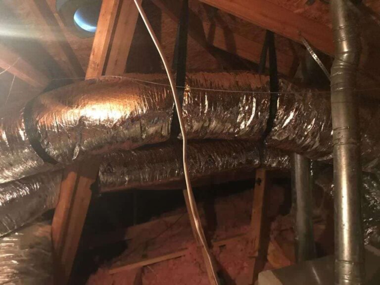 Air duct cleaning and insulation replacement service 768x576