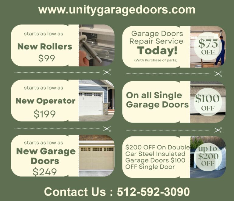 Unity Garage Door Service Austin TX copoun 768x658