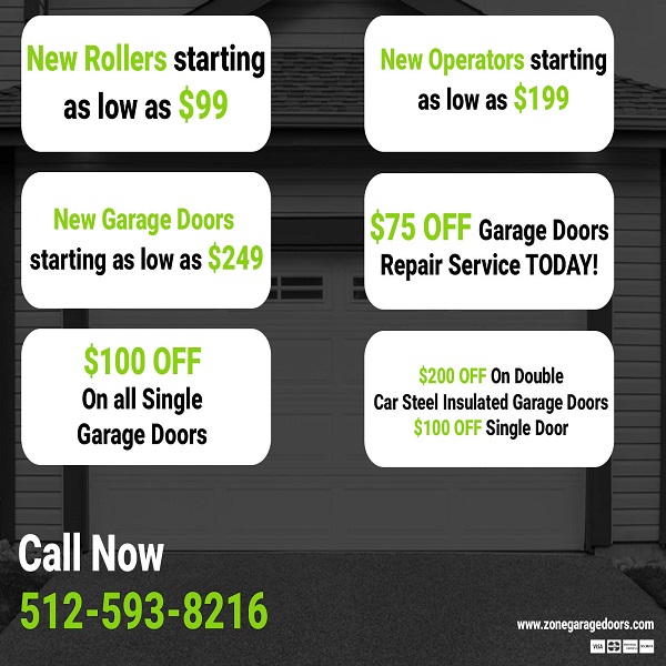 Zone Garage Doors Off Track Austin TX coupon