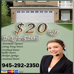 Dallas Repair Garage Door coupon