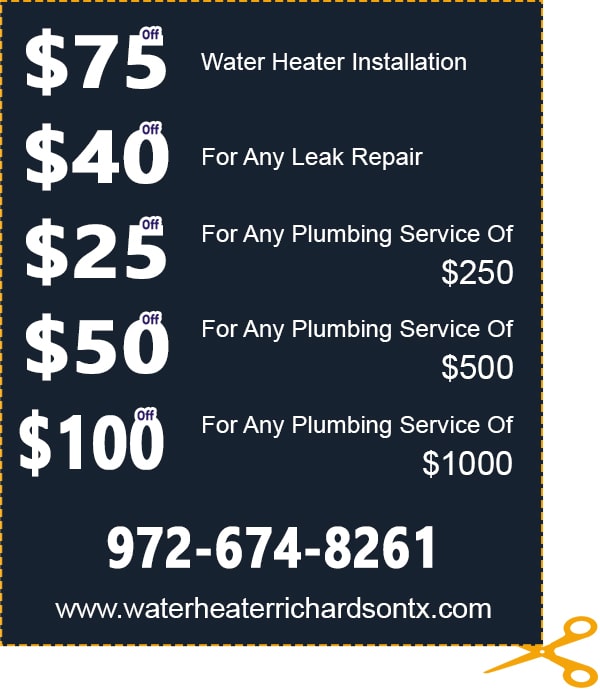 inner coupon Water Heater Richardson TX