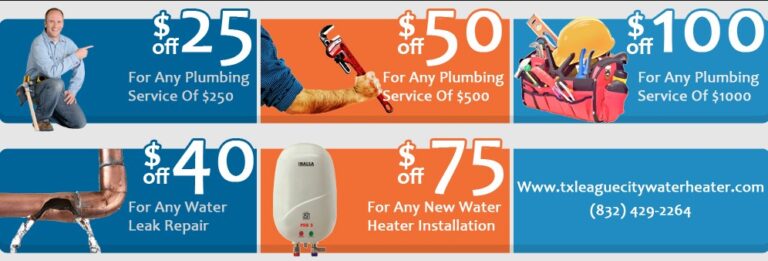 League City Water Heater offers 768x261