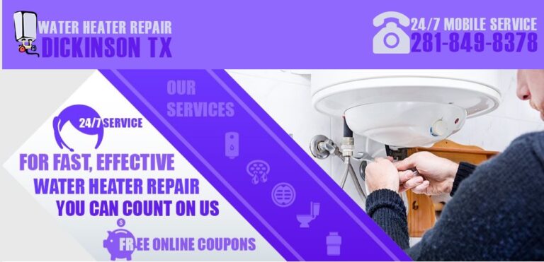 Water Heater Repair Dickinson TX cover 768x371