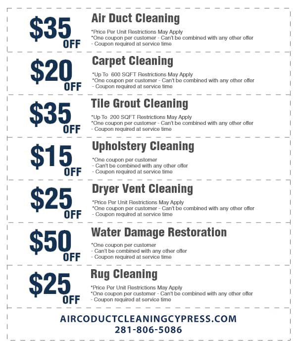 airco duct cleaning cypress coupon