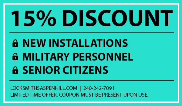 locksmith discount coupon aspen hill