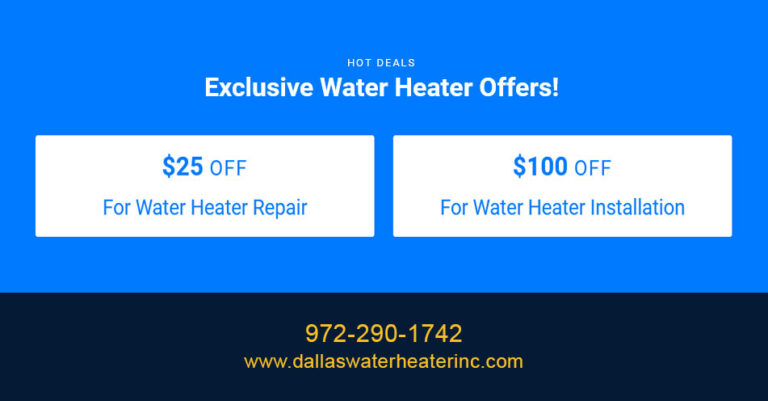 printable coupon Dallas Water Heater Inc 768x401