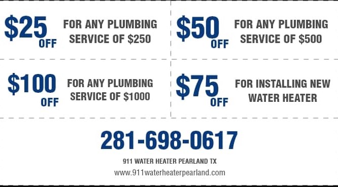 911 Water Heater Pearland TX offers
