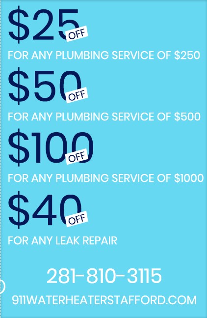 911 Water Heater Stafford TX coupon