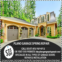 Plano Garage Spring Repair coupon