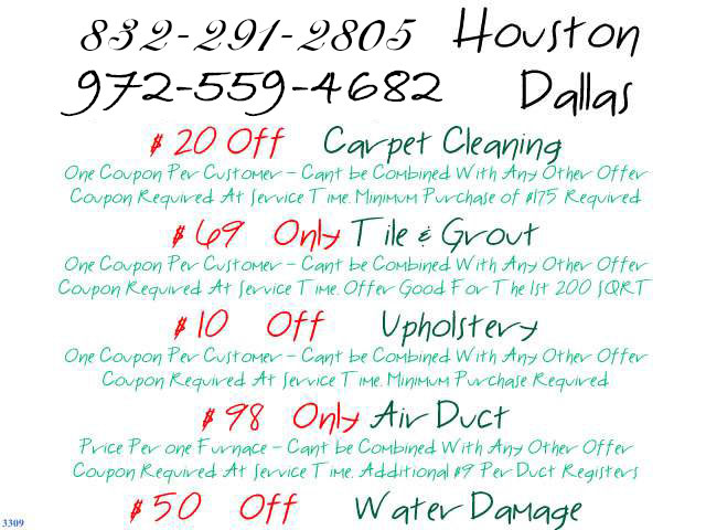 carpet cleaners texas special offers