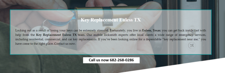 Key Replacement Euless 768x249