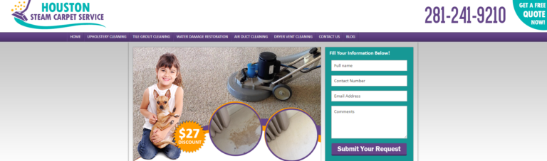 Steam Carpet Service in Houston TX 768x227