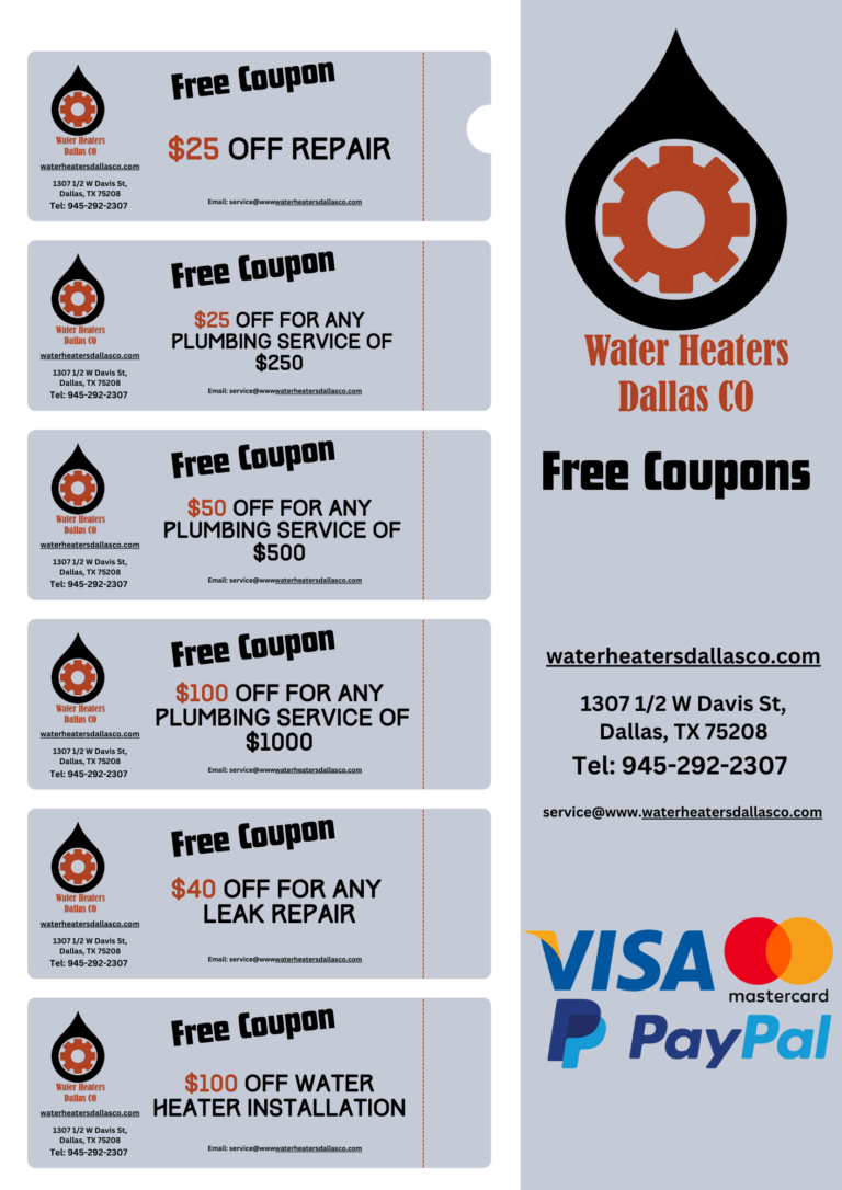 printable coupon Water Heaters Dallas CO 1 768x1086