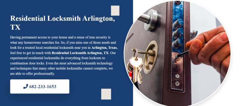 Residential Locksmith Arlington 768x338