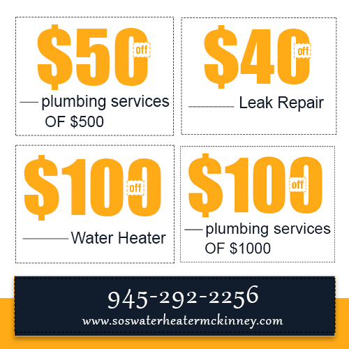 SOS Water Heater Mckinney TX coupon