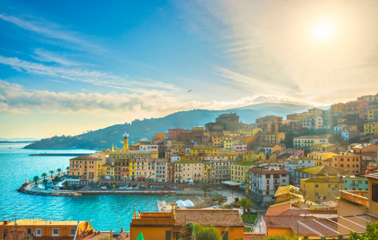 Aerial view Porto Santo Stefano Tuscany 1 768x487