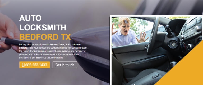 Auto Locksmith Bedford 768x324