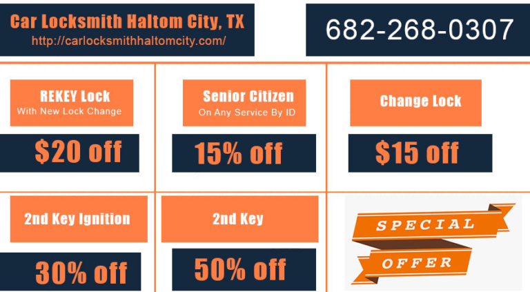 Car locksmith Haltom city coupon  768x423