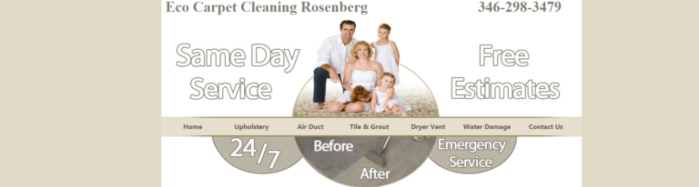Eco Carpet Cleaning Rosenberg headeer 768x206
