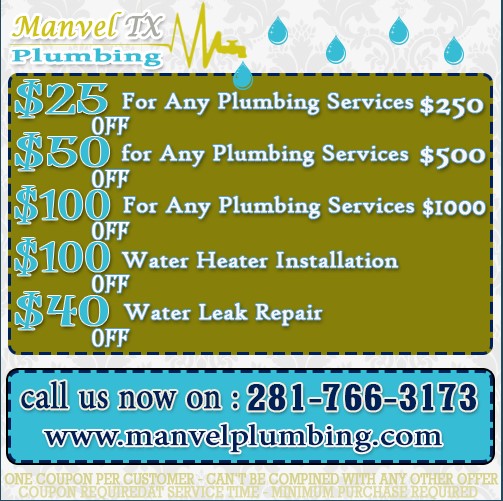 Plumbing Manvel TX offers