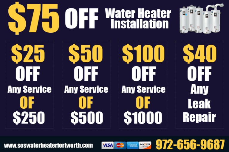 coupon plumbingSos Water Heater Fort Worth TX 768x512
