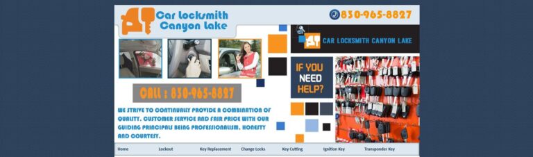 Car Locksmith Canyon Lake TX  768x226
